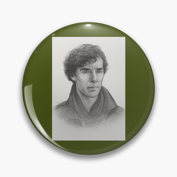 Artikelvorschau, Sherlock, Benedict Cumberbatch, Bleistiftskizze, Kunstdruck entworfen und verkauft von HetorHolon.