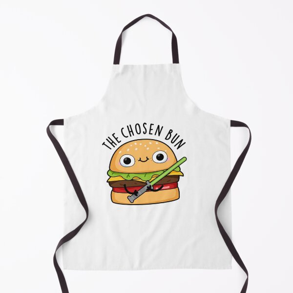 Item preview, The Chosen Bun Funny Food Warrior Bun Pun designed and sold by punnybone.