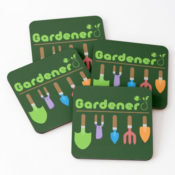 Item preview, Gardenerd: Nerd Gardener w (some) Gardening Tools designed and sold by Happy Puppy Print On Demand.
