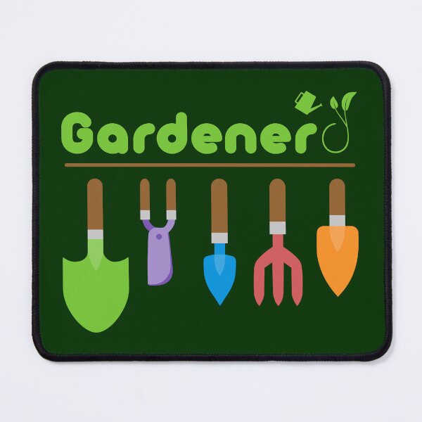 Item preview, Gardenerd: Nerd Gardener w (some) Gardening Tools designed and sold by Happy Puppy Print On Demand.