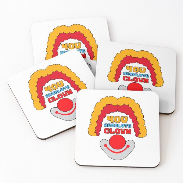 Item preview, You Absolute Clown Funny Meme Blue Yellow Red Text Design designed and sold by Raju-Creative.
