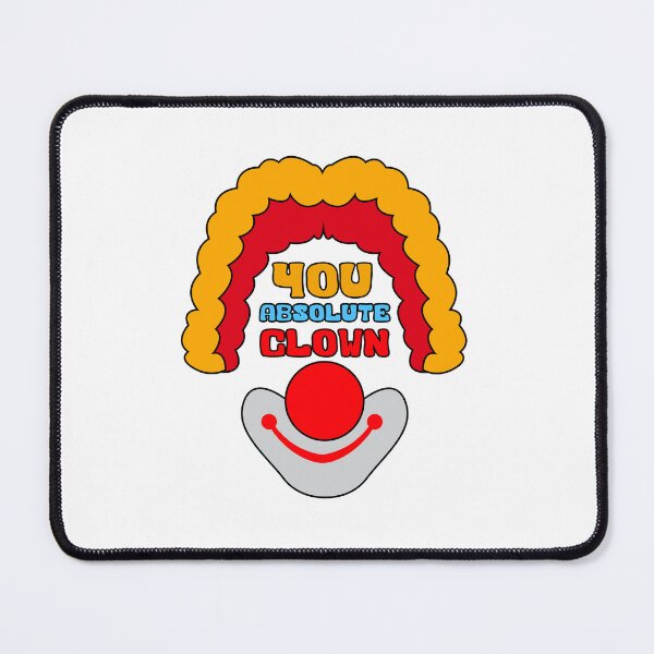 Item preview, You Absolute Clown Funny Meme Blue Yellow Red Text Design designed and sold by Raju-Creative.