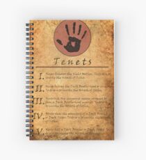 The Elder Scrolls V: Skyrim - Dark Brotherhood Tenents Spiral Notebook