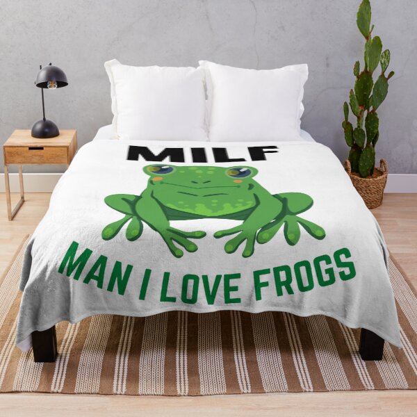 Item preview, MILF Man I Love Frogs Funny Saying Frog Amphibian Lovers Tractor Matching Gift Cute Toad Aesthetic M designed and sold by HetorHolon.