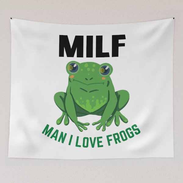 Item preview, MILF Man I Love Frogs Funny Saying Frog Amphibian Lovers Tractor Matching Gift Cute Toad Aesthetic M designed and sold by HetorHolon.