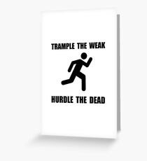 Trample Hurdle Greeting Card