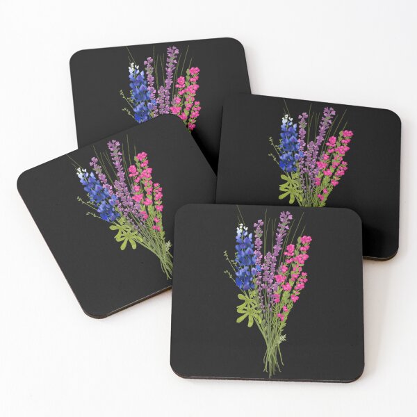 Item preview, subtle bi pride flowers designed and sold by HetorHolon.