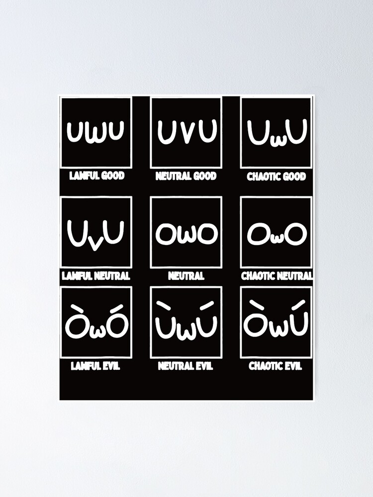  owo chaotic neutral alignment chart furry fandom meme classic t shirt