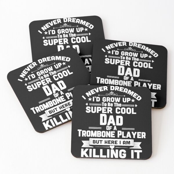 Item preview, Super Cool Dad Of A Trombone Player Marching Band designed and sold by HetorHolon.