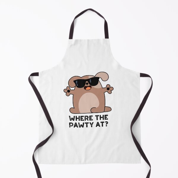 Item preview, Where The Pawty At Funny Doggie Dog Puns  designed and sold by punnybone.