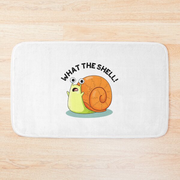 Item preview, What The Shell Funny Snail Puns  designed and sold by punnybone.
