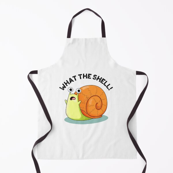 Item preview, What The Shell Funny Snail Puns  designed and sold by punnybone.