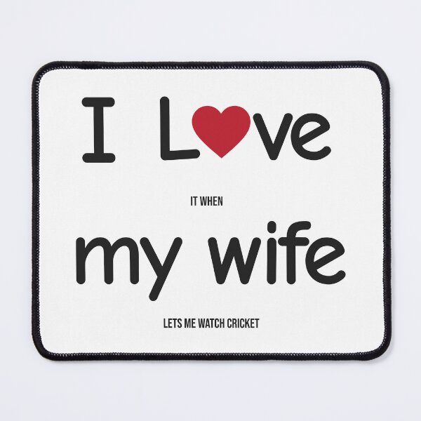 Item preview, Funny Indian Pakistani Wife Husband Quote Cricket Joke designed and sold by alltheprints.