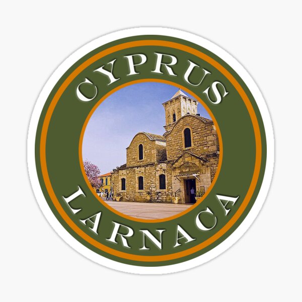 Cyprus Larnaca Orthodox Church - Passport Stamps Collection Sticker