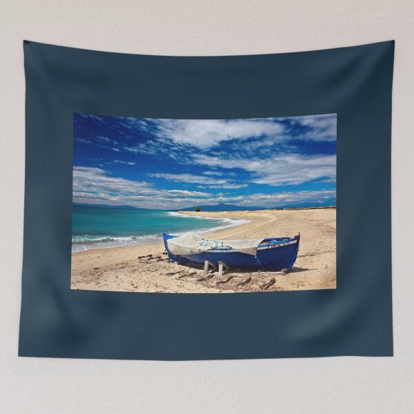 Item preview, Blue boat at Poseidi designed and sold by Hercules Milas.