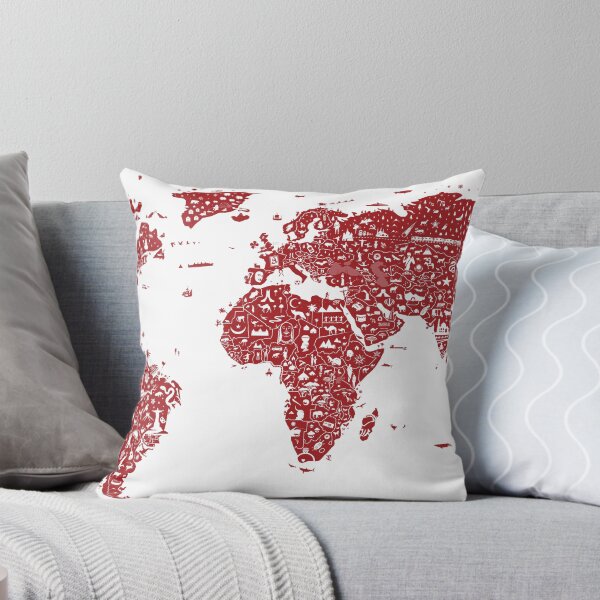 Item preview, Illustrated World Map designed and sold by philrwesty.