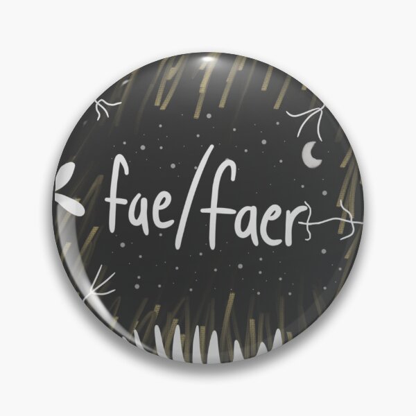 Item preview, Fae/faer Woodland Pronoun Badge/Print designed and sold by Al-s-Stuff.