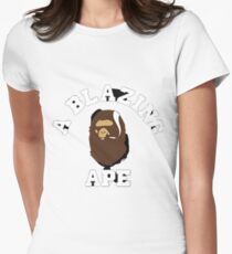 Blazing Affe Tailliertes T-Shirt