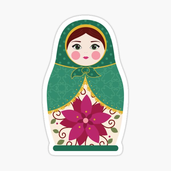 Item preview, Russian Doll Green designed and sold by StudioShine.