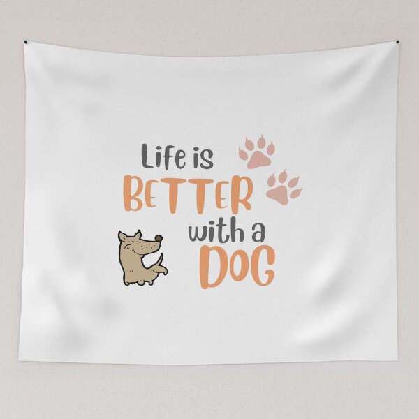 Item preview, Life Is Better With A Dog |Classic T-Shirt designed and sold by Doggy Mates.