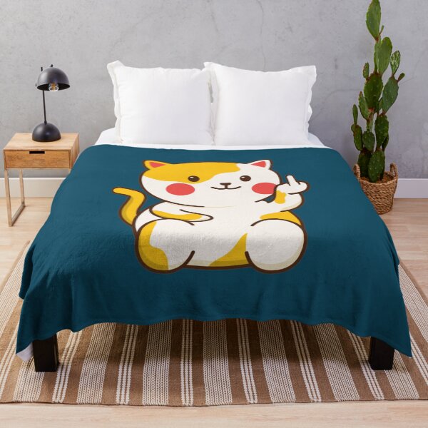 Artikelvorschau, süße Katze verpiss dich Emoji Kawaii entworfen und verkauft von BellaArtCrafts.