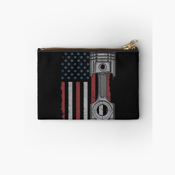 Item preview, Piston American Flag Car Enthusiast US Mechanic Gift  designed and sold by alenaz.