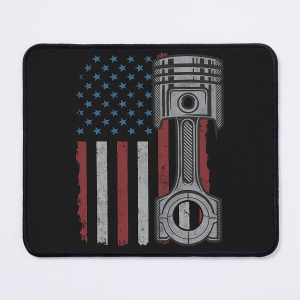 Item preview, Piston American Flag Car Enthusiast US Mechanic Gift designed and sold by alenaz.