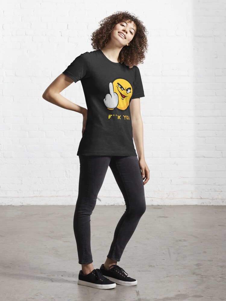 Fuck you emoji (1) Essential T-Shirt for Sale by BellaArtCrafts | Redbubble