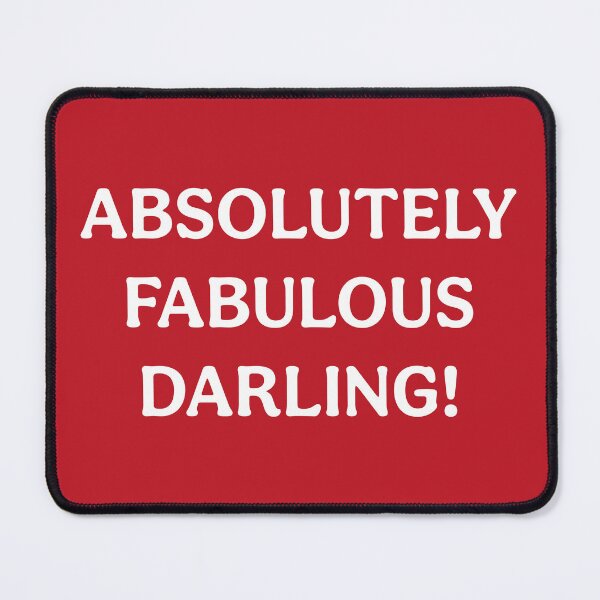 Item preview, Absolutely Fabulous Darling (White Red) designed and sold by ToluaPrints.
