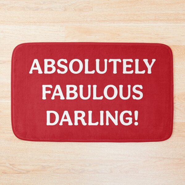 Item preview, Absolutely Fabulous Darling (White Red) designed and sold by ToluaPrints.