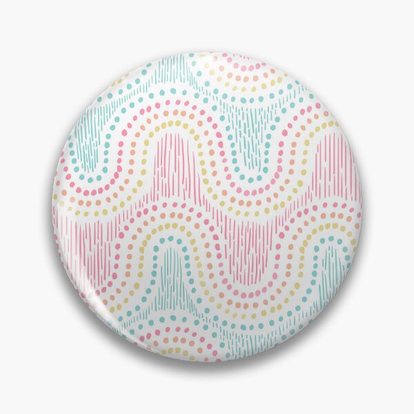 Item preview, Line Doodle wave. Rainbow dot. Thin seamless pattern. Vector illustration for cloth, paper, wrapping, fabric designed and sold by Olgus.