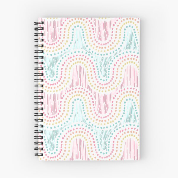 Item preview, Line Doodle wave. Rainbow dot. Thin seamless pattern. Vector illustration for cloth, paper, wrapping, fabric designed and sold by Olgus.