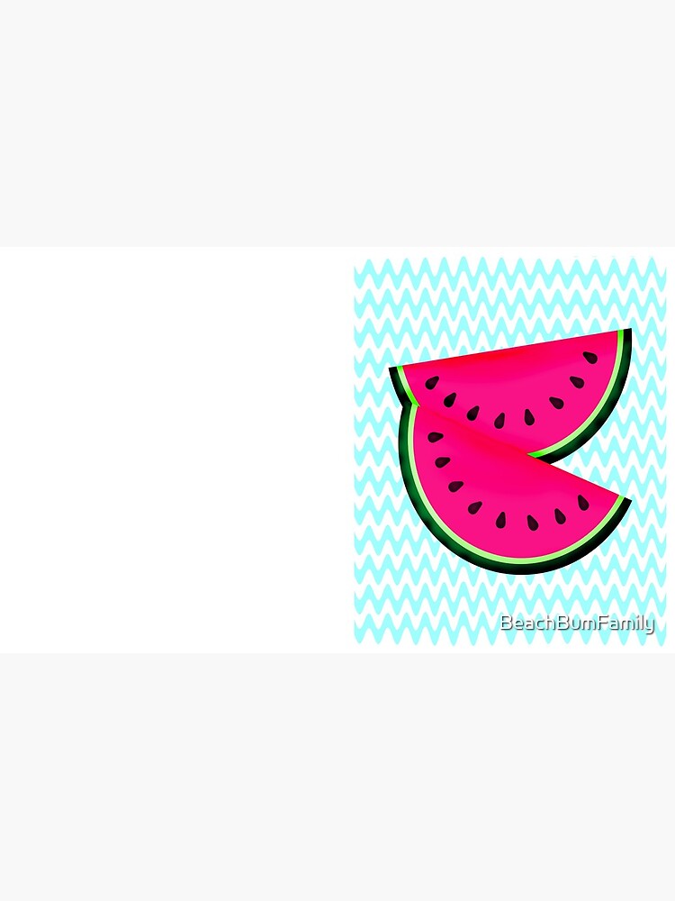 Watermelon Teal Chevron by BeachBumFamily
