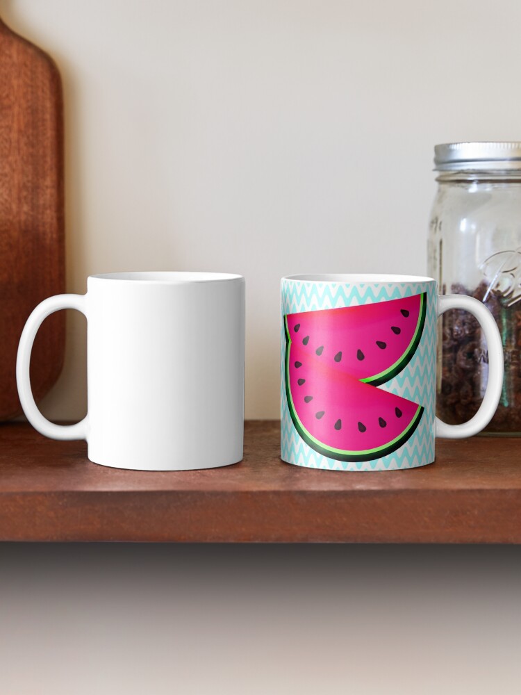 Alternate view of Watermelon Teal Chevron Mug