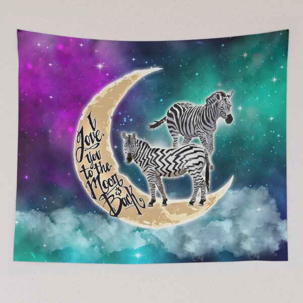 Item preview, Love You To The Moon And Back Zebra designed and sold by AniyahDuBuque.