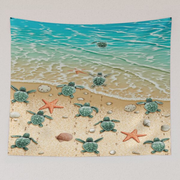 Item preview, Turtles On The Beach designed and sold by AniyahDuBuque.