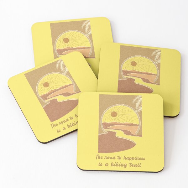 Item preview, The Road To Happiness Is A Hiking Trail. Beautiful Hiking Nature Scenery designed and sold by Rebel-Design.