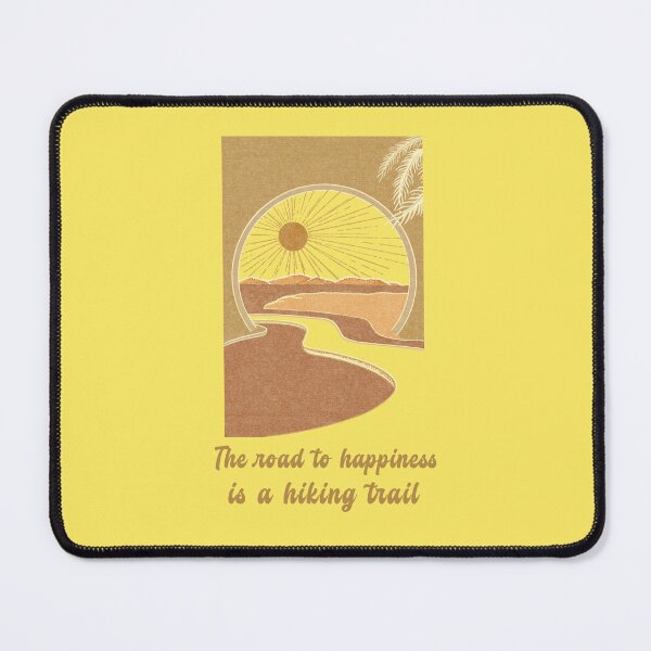 Item preview, The Road To Happiness Is A Hiking Trail. Beautiful Hiking Nature Scenery designed and sold by Rebel-Design.