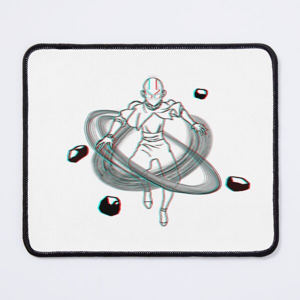 Item preview, Blue-Red 3D Aang designed and sold by mbiggz.