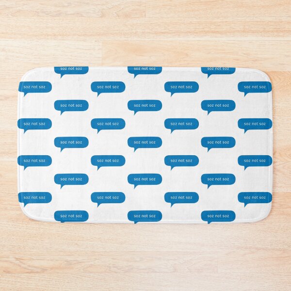 Item preview, Soz not Soz funny text message designed and sold by Kerry Pritchard.