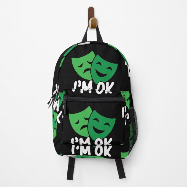 Item preview, I'm Ok Mental Health Matters Happy Sad Mask designed and sold by GravitiTees.
