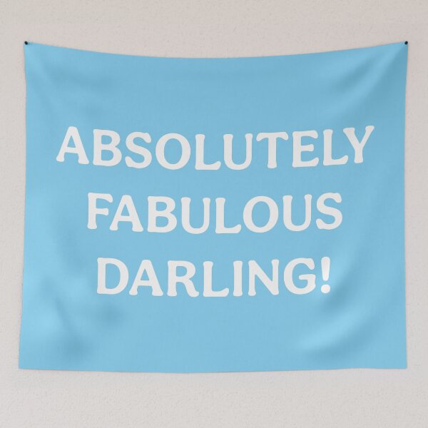 Item preview, Absolutely Fabulous Darling (White Light Blue) designed and sold by ToluaPrints.