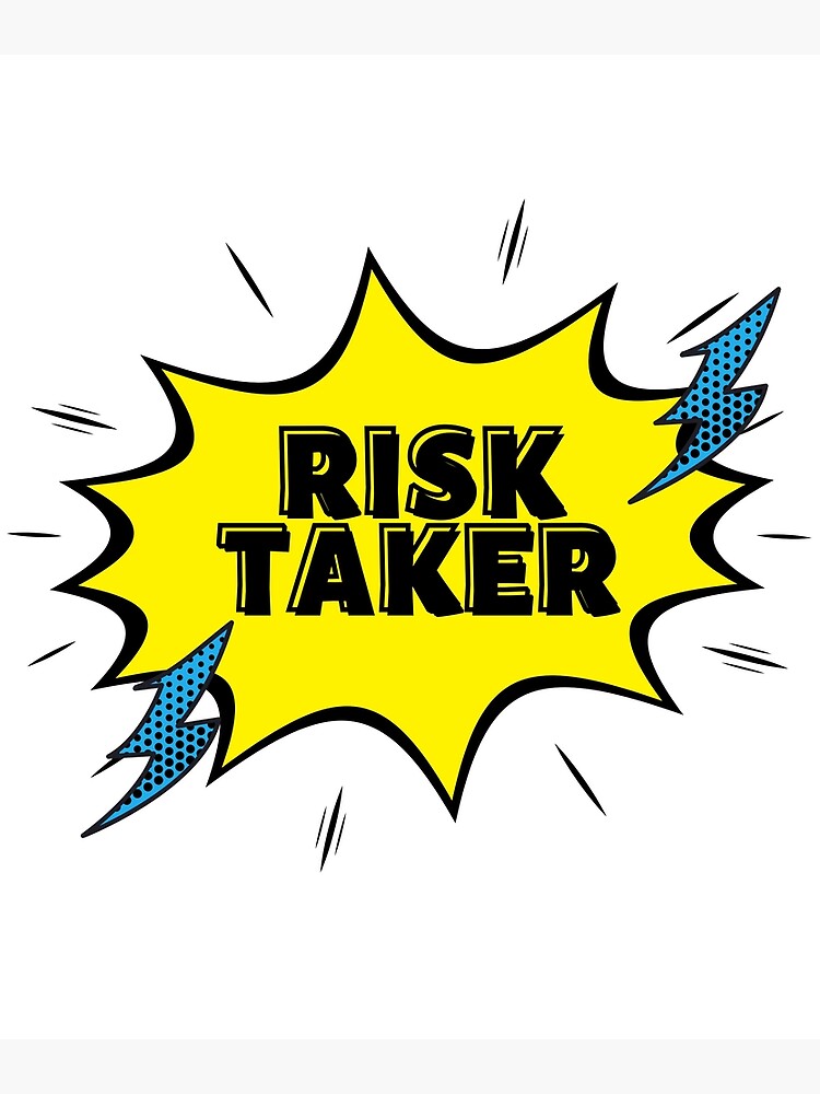 "Risk Taker- Motivational Typography" Poster by duveedavis | Redbubble