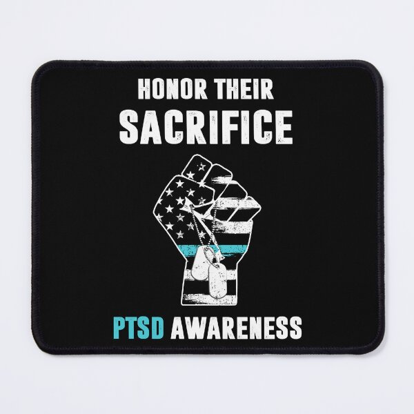 Item preview, Best Honor Sacrifice PTSD Awareness Fist American Flag Ribbon Memorial designed and sold by adsmod.