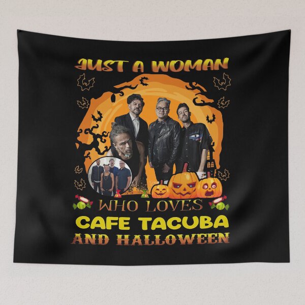 Item preview, Just A Woman Who Loves Tacuba  And Halloween designed and sold by RhondaWinning.