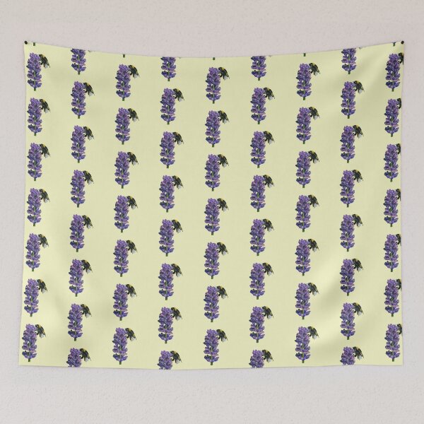 Item preview, Bumblebee - Honey Bee - Bee art - Lavender - Bee decor - Bumblebee decor designed and sold by IslesArt.