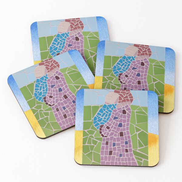 Item preview, Ukraine, no more mothers flee with their babies - Mosaic by Yoel Bar designed and sold by josesita.