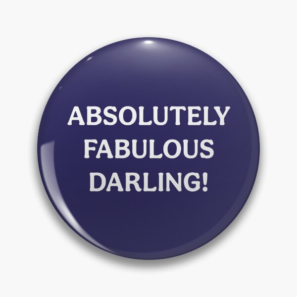 Item preview, Absolutely Fabulous Darling (White Navy Blue) designed and sold by ToluaPrints.