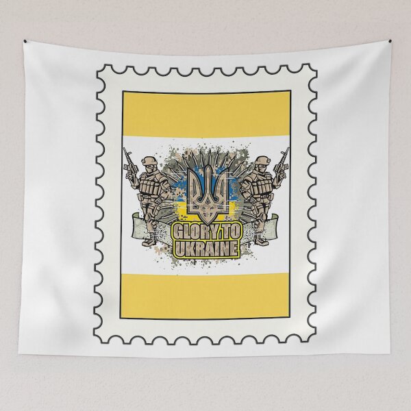 Item preview, Vintage Ukraine Postage Stamp Flag Pride Mother's Day designed and sold by KippyMcCall.