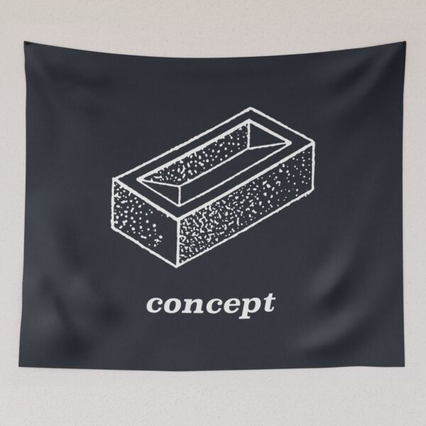Item preview, Brick Concept after Deleuze white on black version designed and sold by MaiDenSD.